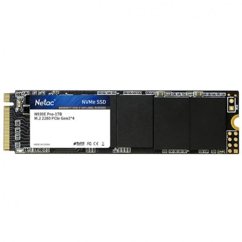Interne SSD Netac NT01N930E-001T-E4X M.2 SSD 1 TB 2280 PCIE NVME - Linksolutions.ma