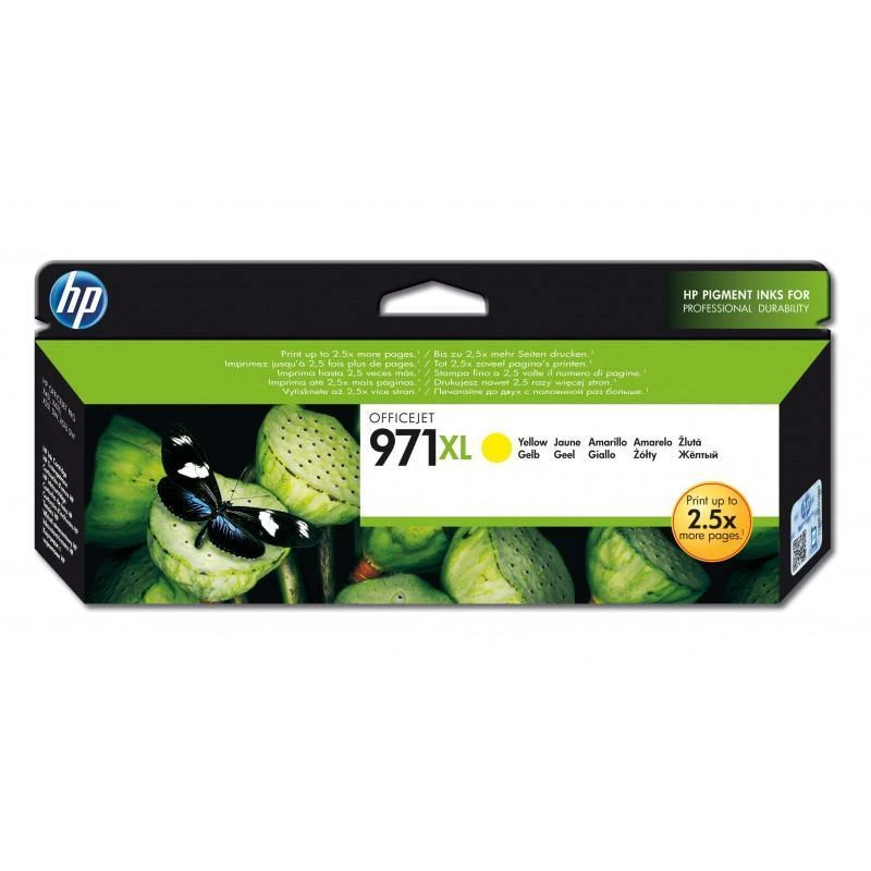 Cartouche Hp CN628AE 971XL Jaune Grande Capacite Authentique - Linksolutions.ma