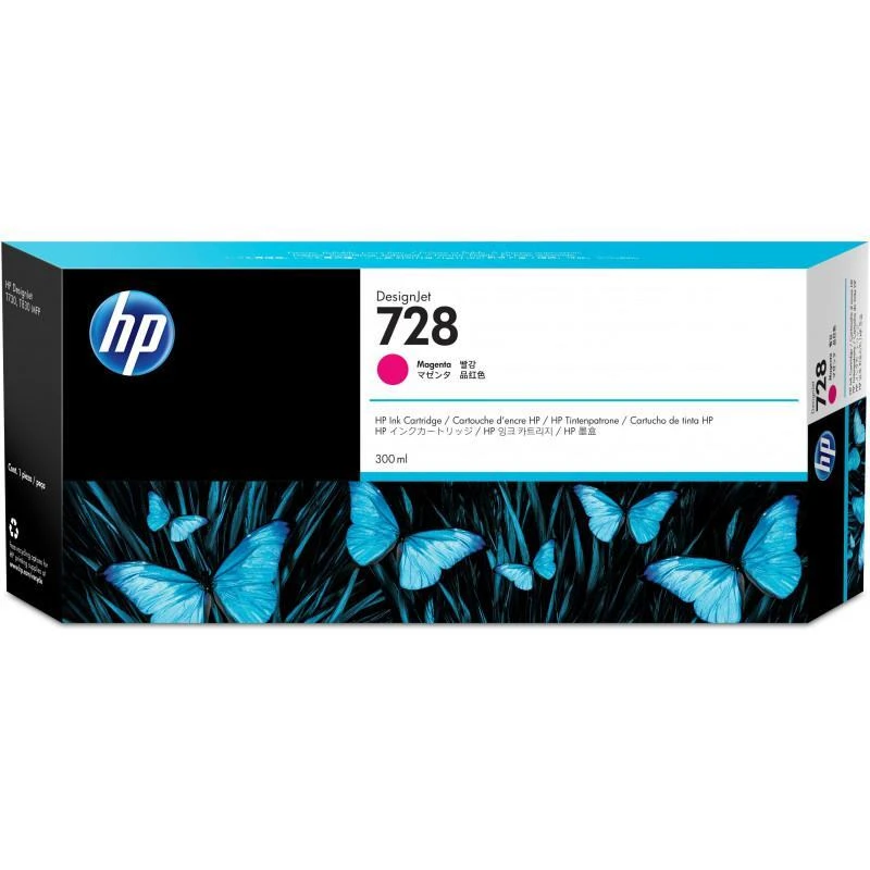 Cartouche Hp F9K16A 728 300-ml Magenta - Linksolutions.ma