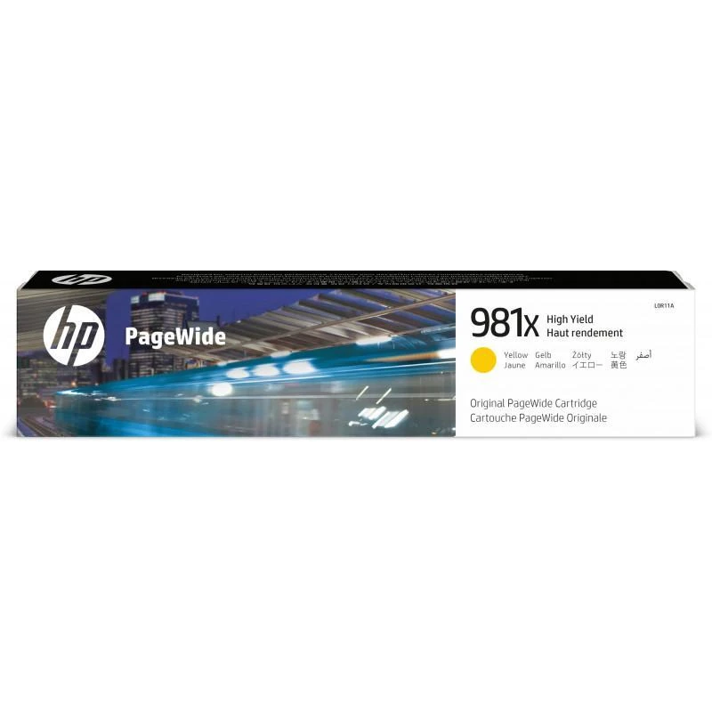 Toner Hp L0R11A 981X Cartouche PageWide Jaune Grande Capacite Authentique - Linksolutions.ma