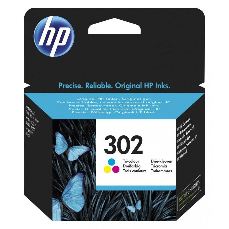 Cartouche Hp F6U65AE 302 Trois Couleurs - Linksolutions.ma
