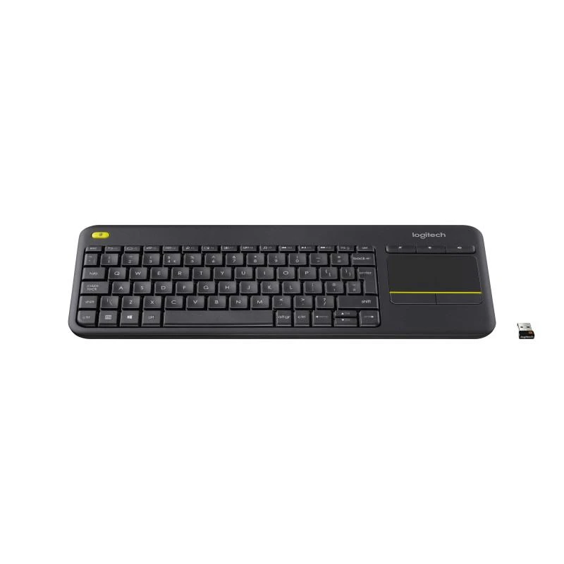 Logitech 920-007129 Wireless Touch Keyboard K400 Plus Clavier RF Sans Fil AZERTY Francais Noir - Linksolutions.ma