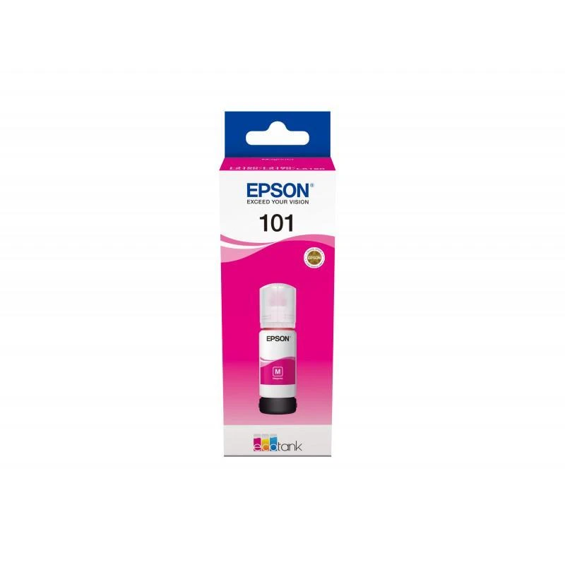 Cartouche Epson C13T03V34A 101 EcoTank Bouteille Dencre Magenta - Linksolutions.ma