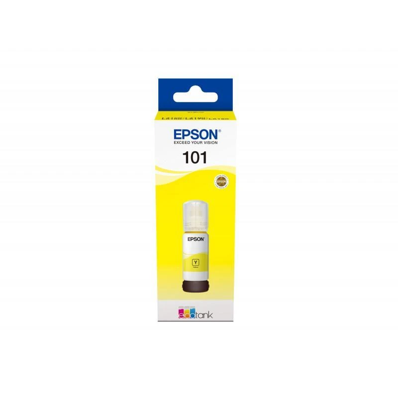Cartouche Epson C13T03V44A 101 EcoTank Bouteille Dencre Jaune - Linksolutions.ma