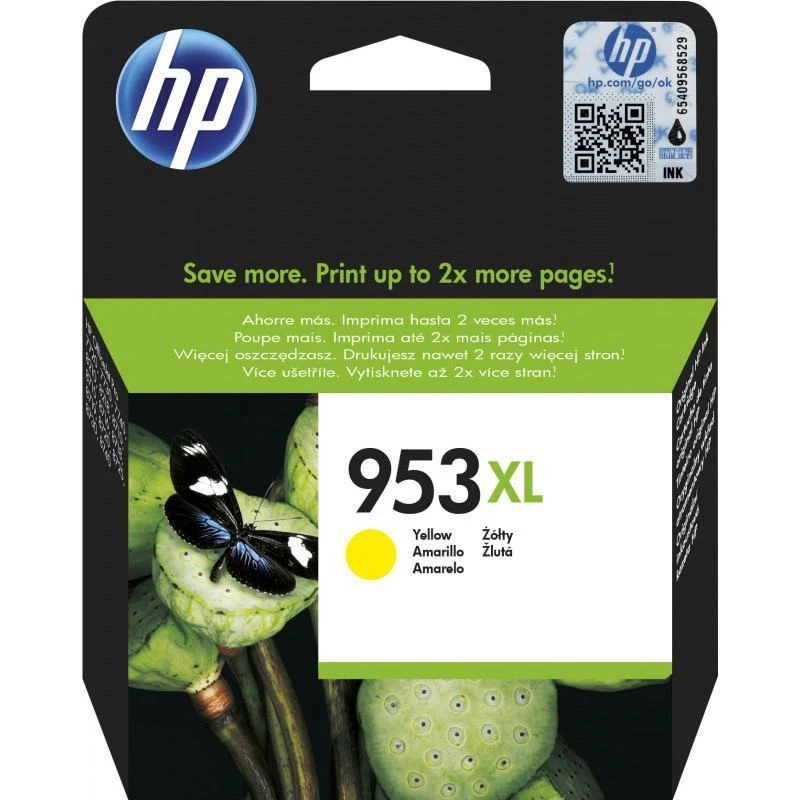 Cartouche Hp F6U18AE 953XL Jaune Grande Capacite Authentique - Linksolutions.ma