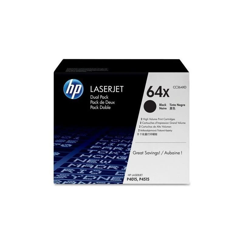 Toner Hp CC364XD 64X 2-pack Grande Capacite Noir Original - Linksolutions.ma