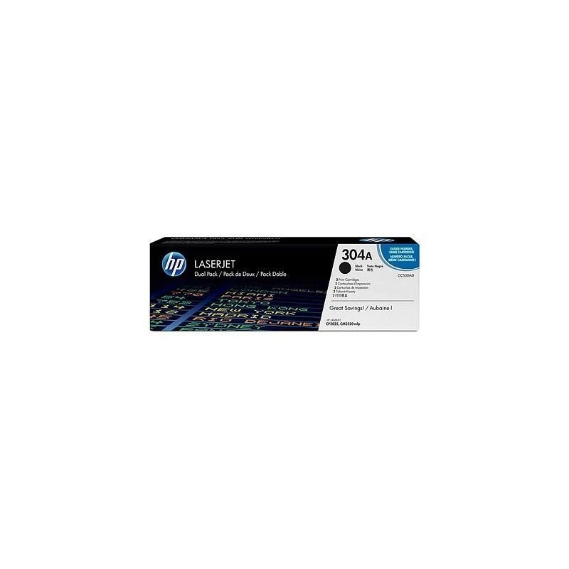 Toner Hp CC530AD 304A 2-pack Noir Original - Linksolutions.ma