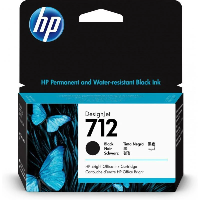 Cartouche Hp 3ED70A 712 38ml Noir - Linksolutions.ma