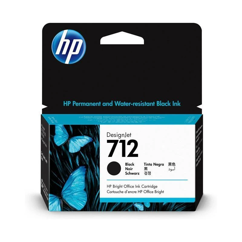 Cartouche Hp 3ED70A 712 38ml Noir - Linksolutions.ma