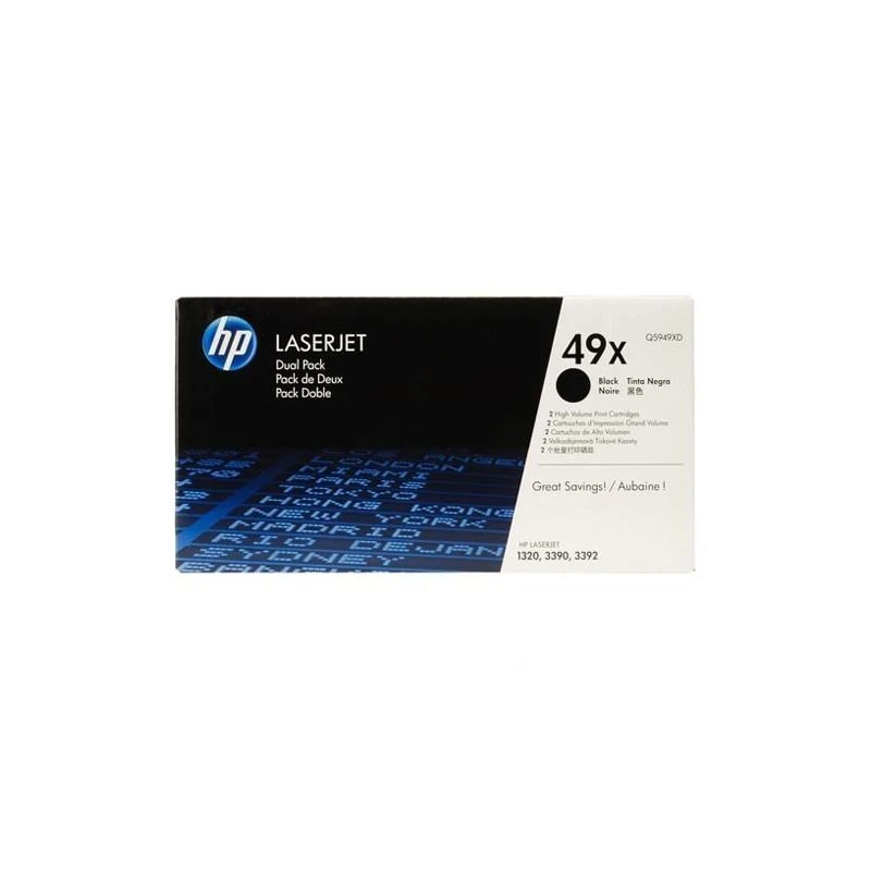Toner Hp Q5949XD 49X 2-pack Grande Capacite Noir Original - Linksolutions.ma