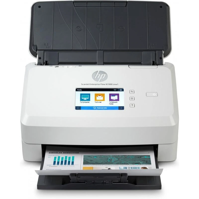Scanner Hp 6FW10A Scanjet Enterprise Flow N7000 Alimentation Papier De A4 Blanc - Linksolutions.ma