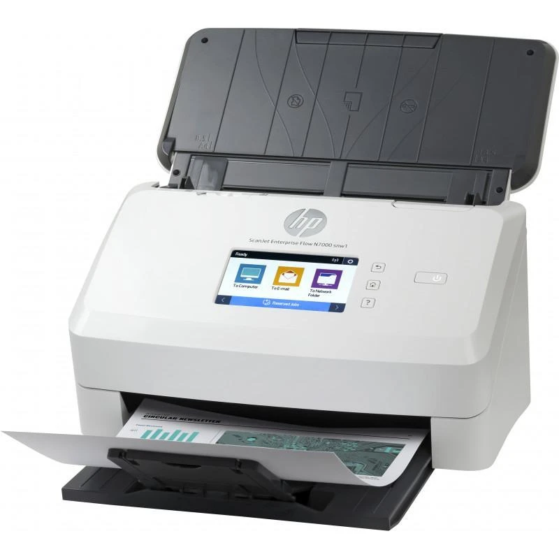 Scanner Hp 6FW10A Scanjet Enterprise Flow N7000 Alimentation Papier De A4 Blanc - Linksolutions.ma