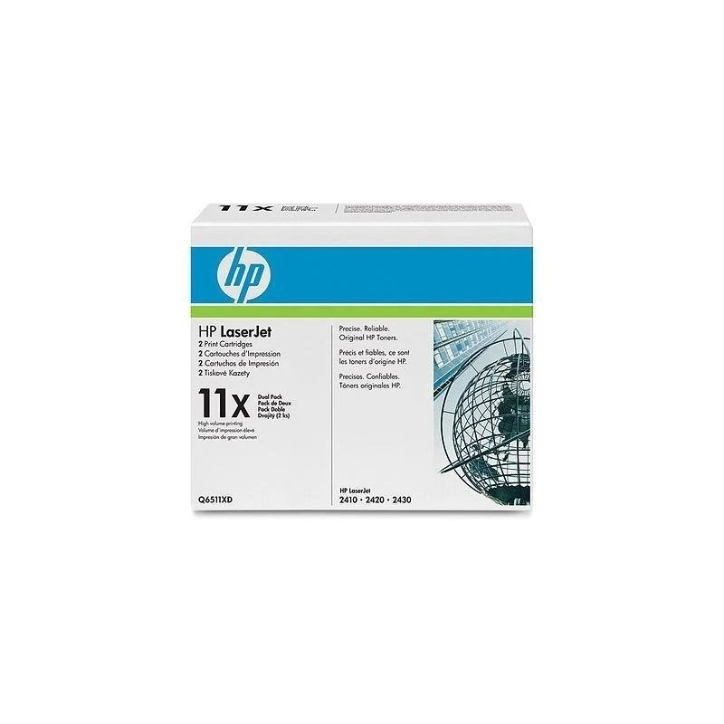 Hp Q6511XD LaserJet 2400 Crtg Dual Pack - Linksolutions.ma