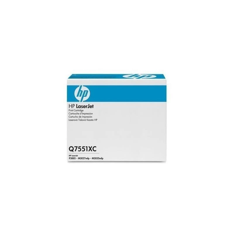 Toner Hp Q7551XC Grande Capacite Noir Contract Original - Linksolutions.ma