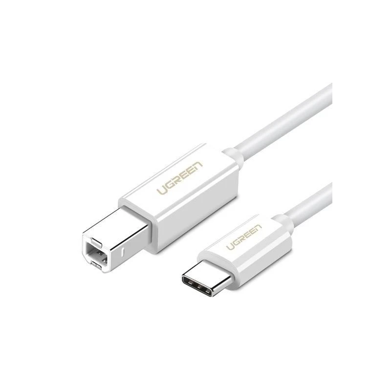 Câble Ugreen 40560 Cable USB 1m USB-C 2.0 To USB-B Blanc - Linksolutions.ma
