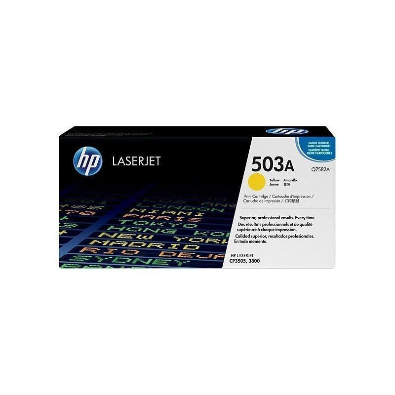Toner Hp Q7582A 503A Original Jaune - Linksolutions.ma