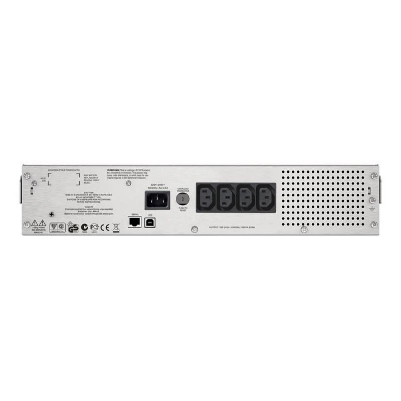 Onduleur Apc SMC1000I-2U Smart-UPS Interactivite De Ligne 1 KVA 600 W 4 Sortie(s) CA - Linksolutions.ma