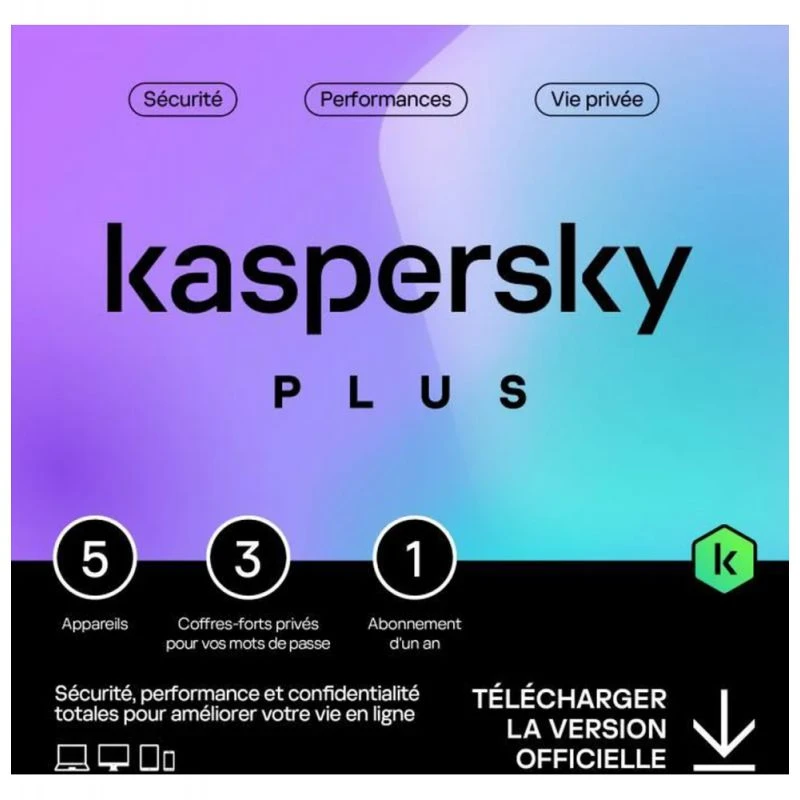 Antivirus Kaspersky KL10428BEFS-SLIMMAG Plus 5 Postes / 1 An - Linksolutions.ma
