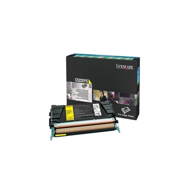 Toner Lexmark C5220YS C522 C524 C53x Jaune (3K) - Linksolutions.ma