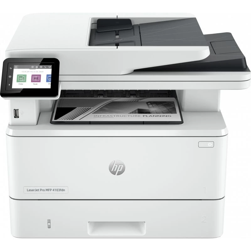 Imprimante Hp 2Z628A Multifonction Laser 4103FDN 4en1 A4 Monochrome - Linksolutions.ma