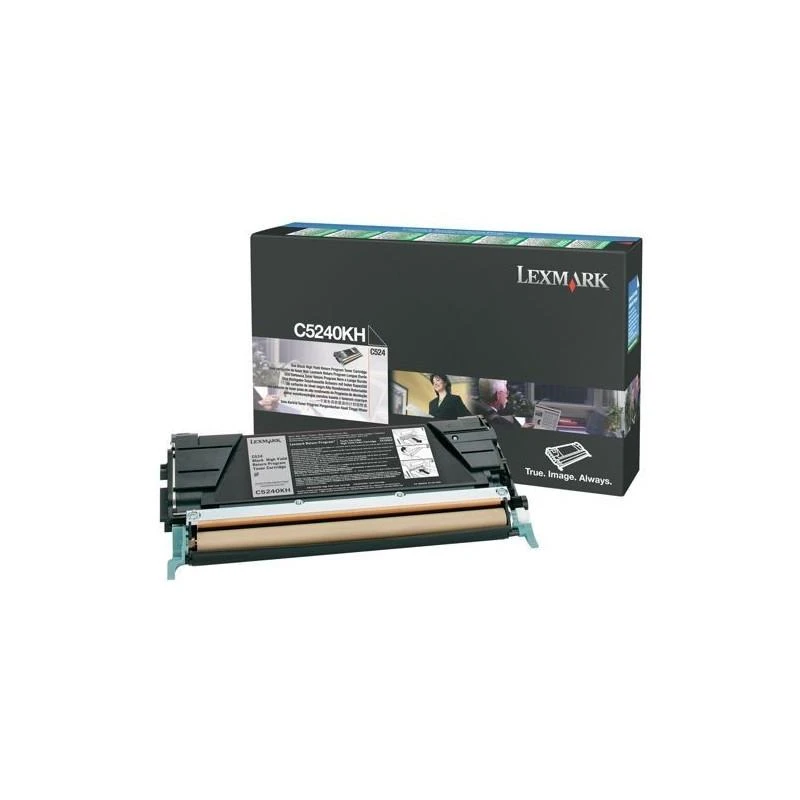 Toner Lexmark C5240KH C524 C534 Noir Haute Capacite (8K) - Linksolutions.ma