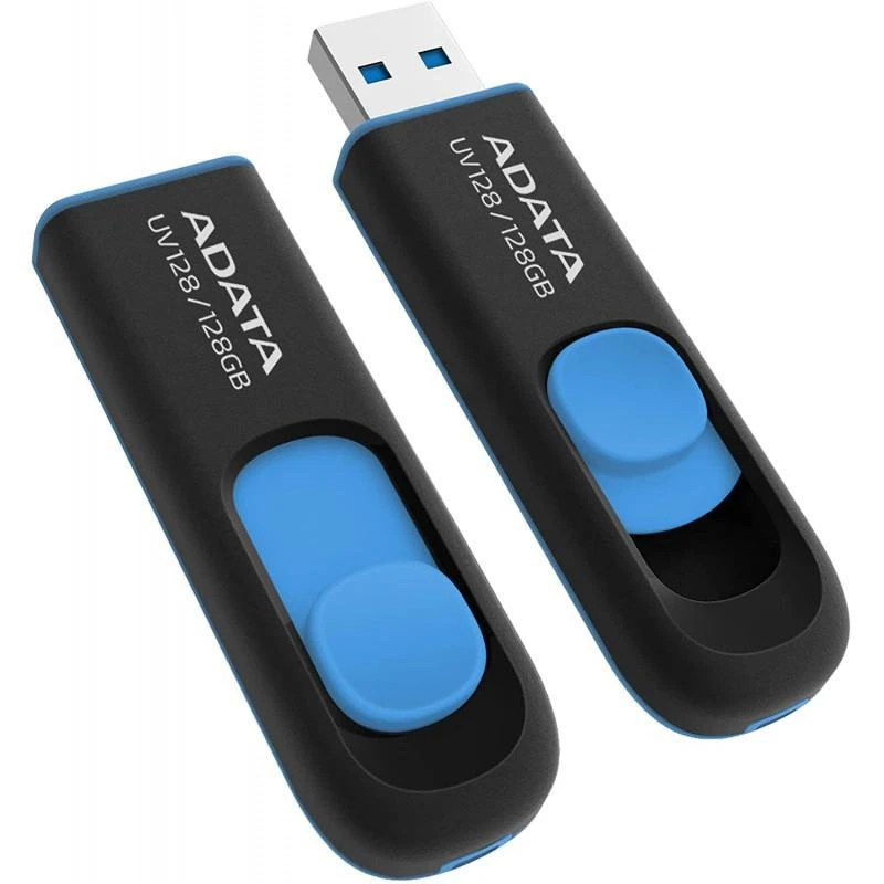 Clé USB Adata AUV128-128G-RBE CLe USB 3.0 128GB ReTRACTABLE AUV128-128-RBE - Linksolutions.ma
