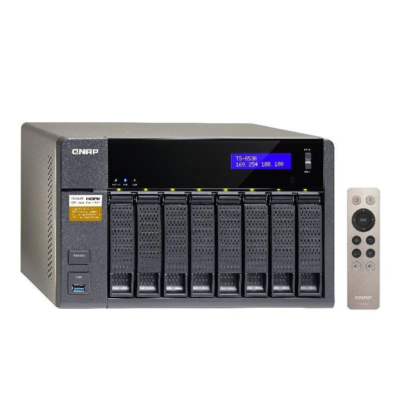 Serveur Qnap TS-853A-4G TS-853A NAS Tour Ethernet/LAN Noir N3150 - Linksolutions.ma