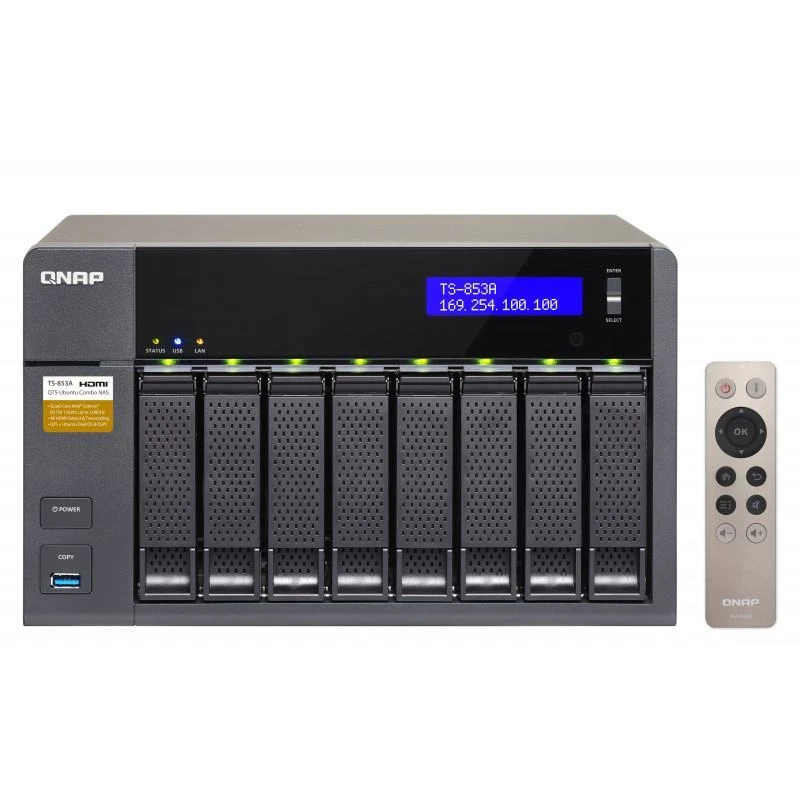 Serveur Qnap TS-853A-4G TS-853A NAS Tour Ethernet/LAN Noir N3150 - Linksolutions.ma