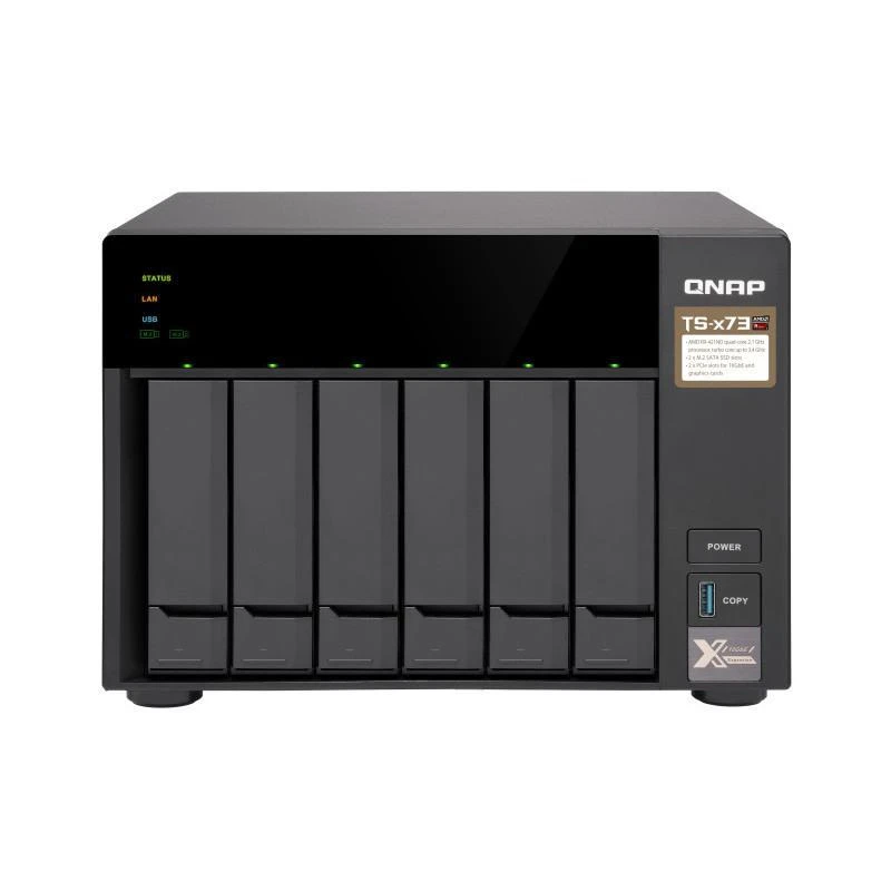 Serveur Qnap TS-673-4G TS-673 NAS Tour Ethernet/LAN Noir RX-421ND - Linksolutions.ma