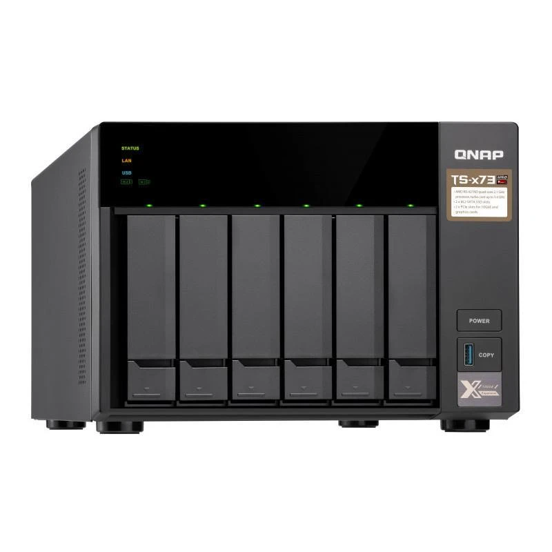 Serveur Qnap TS-673-4G TS-673 NAS Tour Ethernet/LAN Noir RX-421ND - Linksolutions.ma