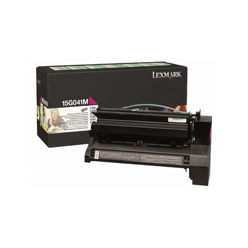 Toner Lexmark 15G041M C752 C762 X752e X762e Magenta (6K) - Linksolutions.ma
