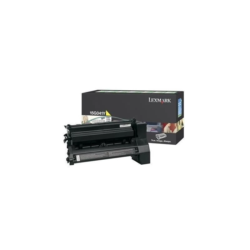 Toner Lexmark 15G041Y C752 C762 X752e X762e Jaune (6K) - Linksolutions.ma