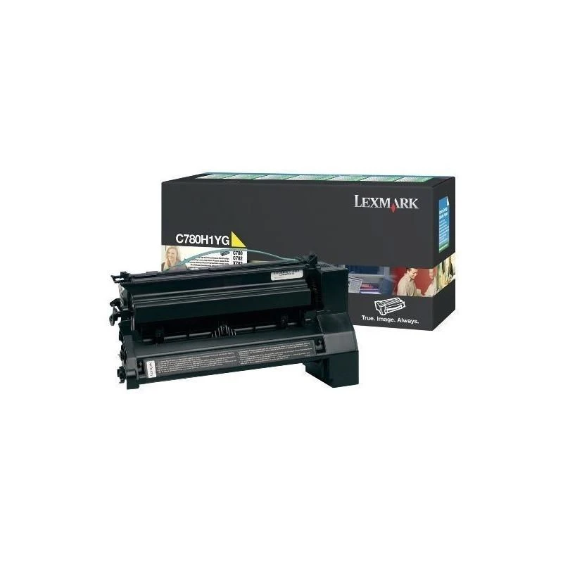 Toner Lexmark C780H1YG C780 C782 Jaune Haute Capacite (10K) - Linksolutions.ma