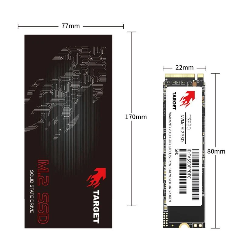 Interne SSD Target TASSDFPMYC-2TB Disque Dur Interne M.2 NVME SSD 2To (PCIE 4*4 ) - Linksolutions.ma