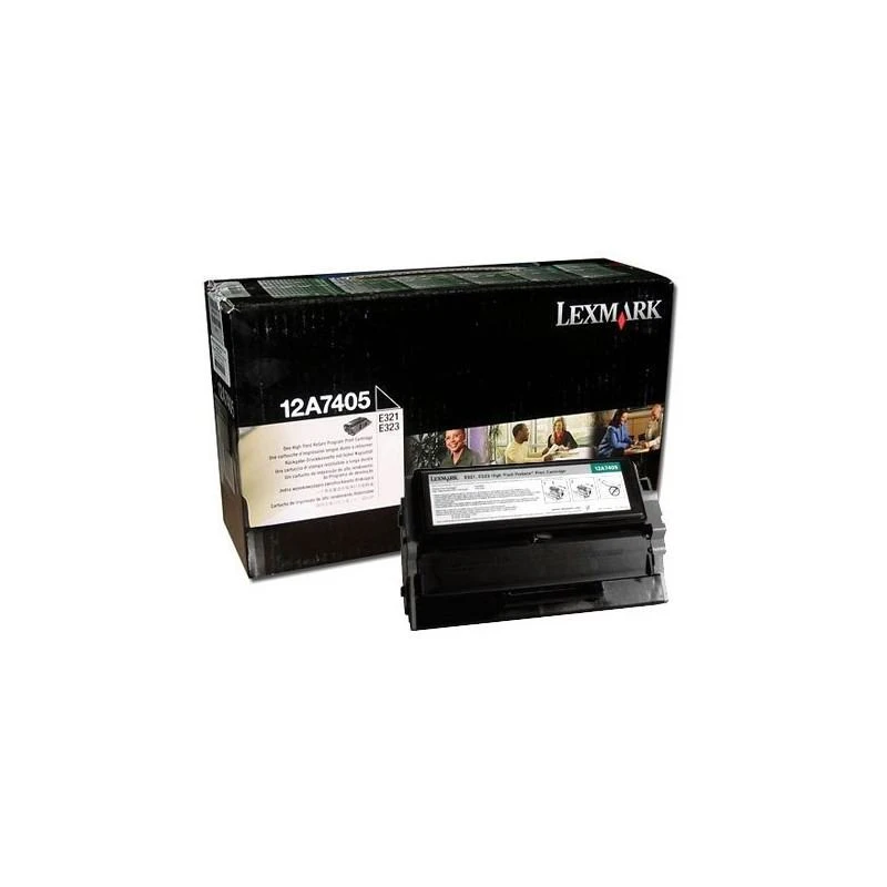 Toner Lexmark 12A7405 E321 E323 Noir Haute Capacite (6K) - Linksolutions.ma