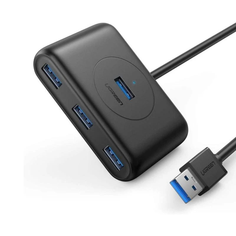 Ugreen 20290 Hub & Concentrateur USB 3.2 Gen 1 (3.1 Gen 1) Type-A 5000 Mbit/s Noir - Linksolutions.ma