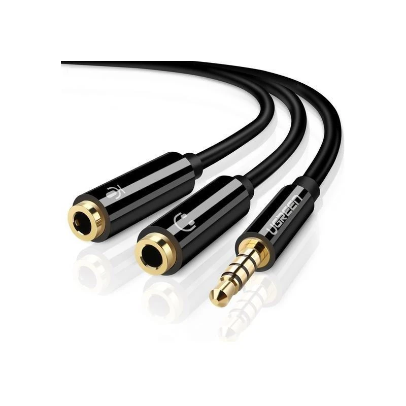 Adaptateur Ugreen 30620 Splitter Audio 3.5mm Male Vers 3.5mm Female - Linksolutions.ma