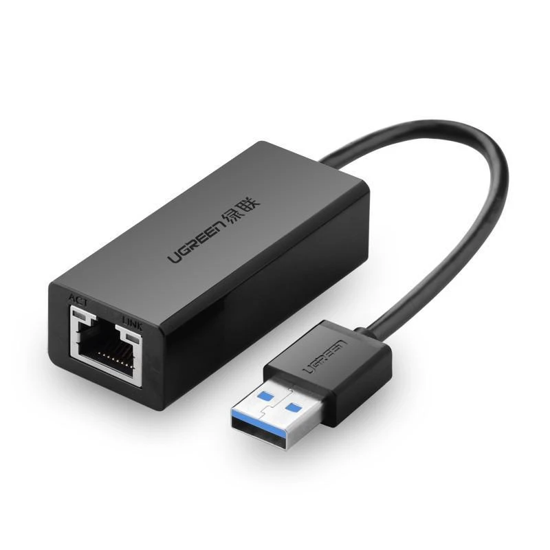 Adaptateur Ugreen 20256 USB 3.0 Vers Ethernet RJ45 Reseau A 100Mbps - Linksolutions.ma