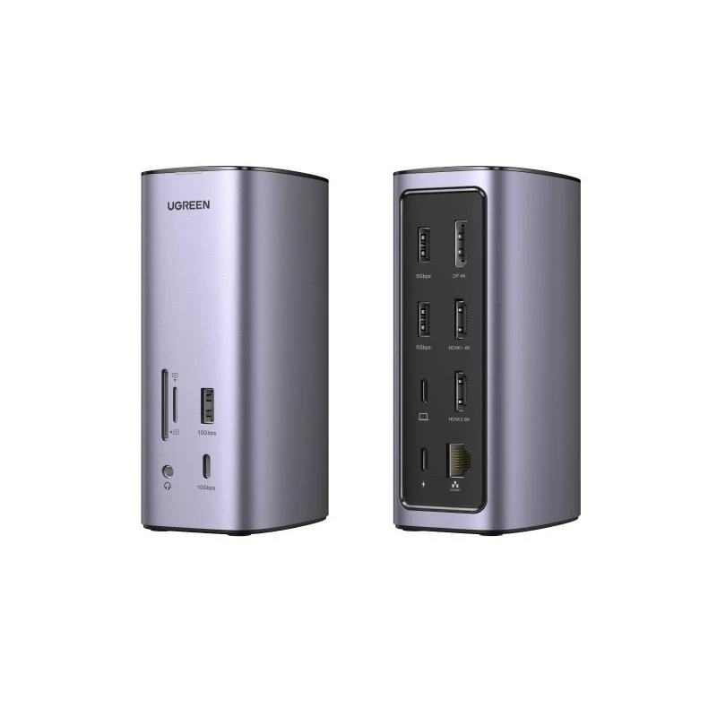 Adaptateur Ugreen 90325 Hub USB-C Revodok 12 En 1 Supporte PD Power Delivery 100W Recharge - Linksolutions.ma