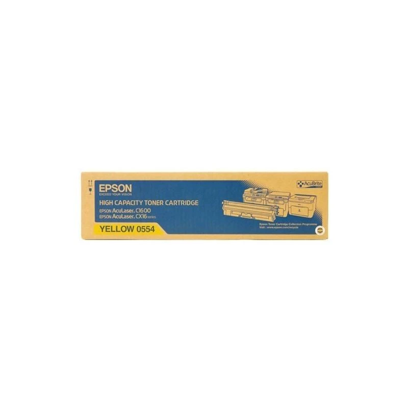 Toner Epson C13S050554 Jaune AL-C1600/CX16/CX16NF Haute Capacite (2 700 P) - Linksolutions.ma