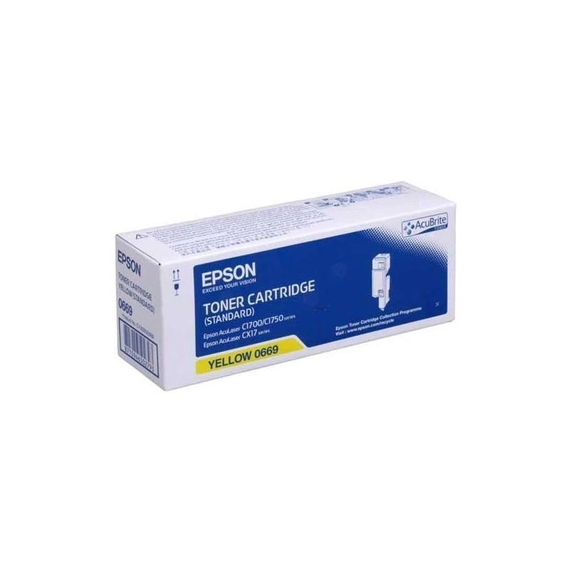 Toner Epson C13S050669 Jaune Capacite Standard AL-C1700/AL-C1750/AL-CX17/AL-CX17NFWF (700 P) - Linksolutions.ma