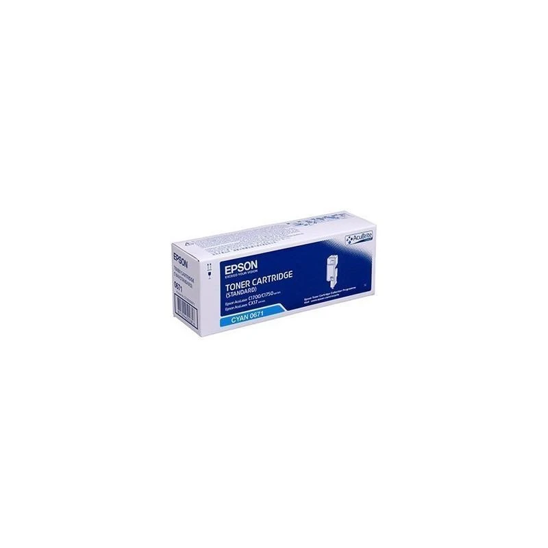 Toner Epson C13S050671 Cyan Capacite Standard AL-C1700/AL-C1750/AL-CX17/AL-CX17NFWF (700 P) - Linksolutions.ma