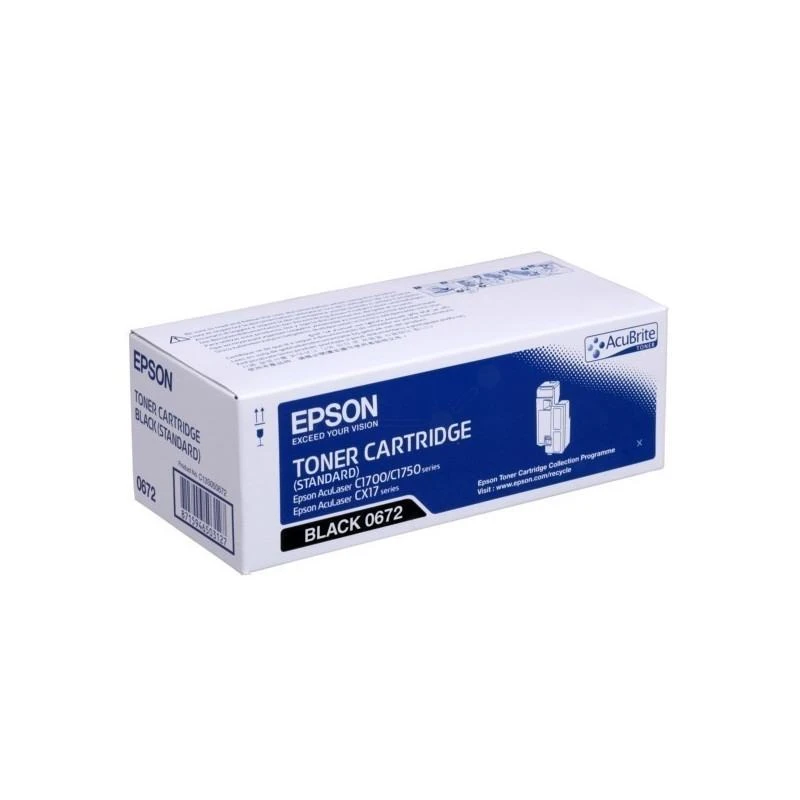 Toner Epson C13S050672 Noir Capacite Standard AL-C1700/AL-C1750/AL-CX17/AL-CX17NFWF (700 P) - Linksolutions.ma