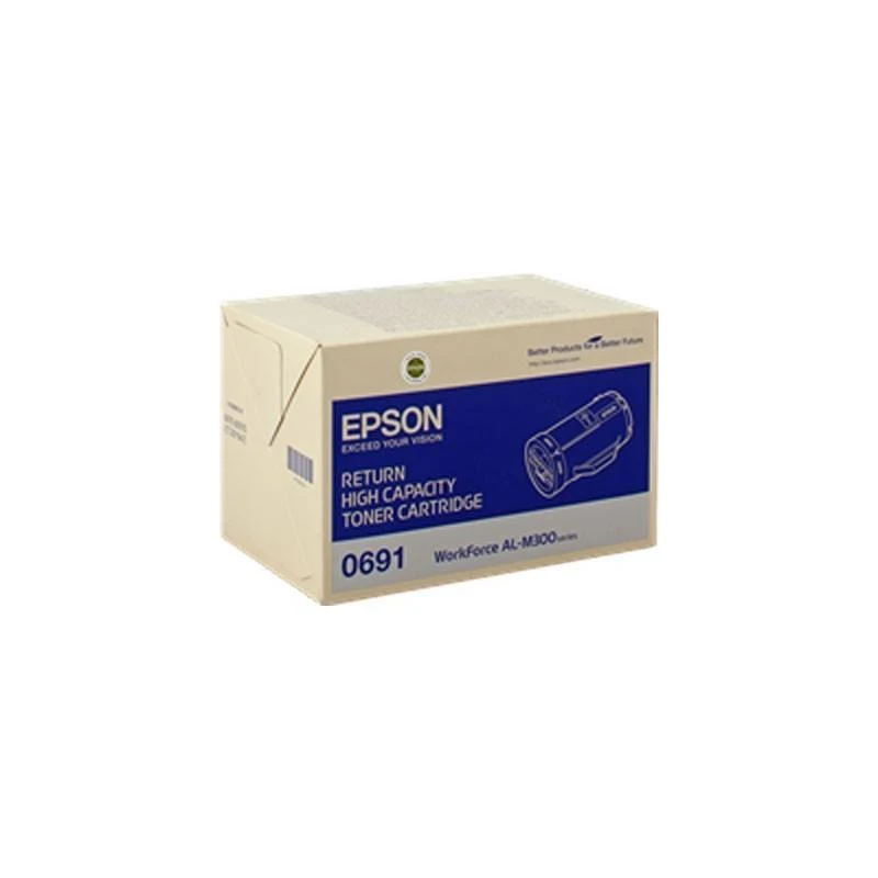 Toner Epson C13S050691 Return Noir Haute Capacite 10000 Pages M300D/DN - Linksolutions.ma
