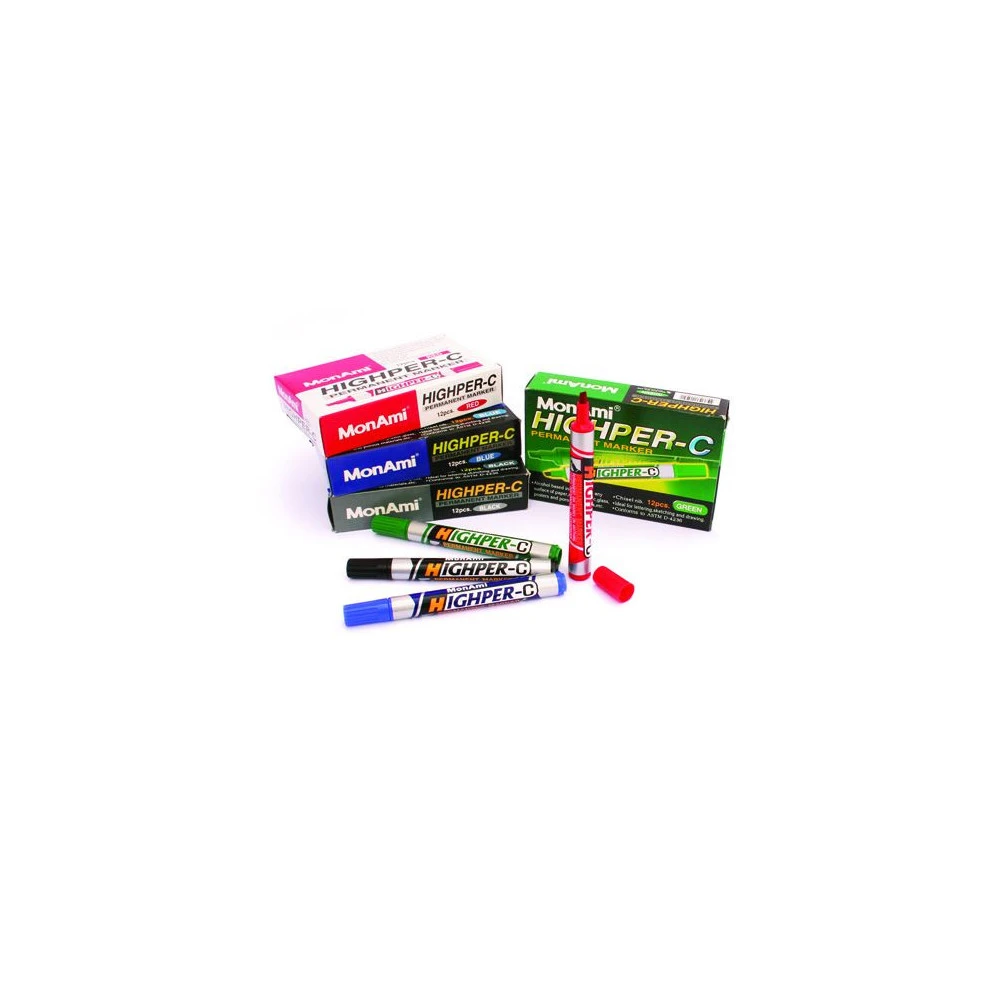 Ecriture Monami MLI121 BOITE DE 12 MARQUEURS PERMANENTS - Linksolutions.ma