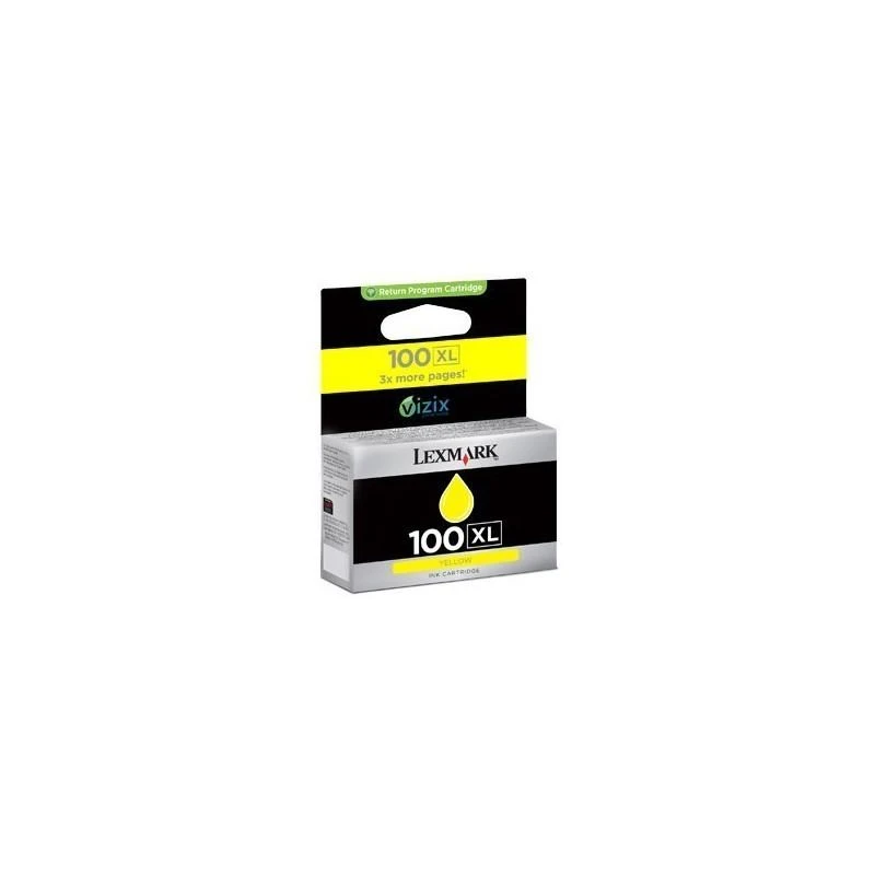 Cartouche Lexmark 14N1071E 100XL Jaune Haute Capacite - Linksolutions.ma