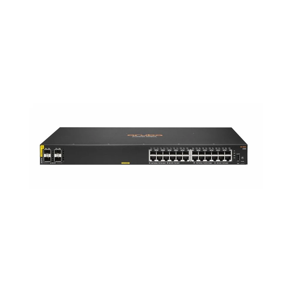 Hpe JL677A Switch Aruba 6100 24G CL4 4SFP+ - Linksolutions.ma
