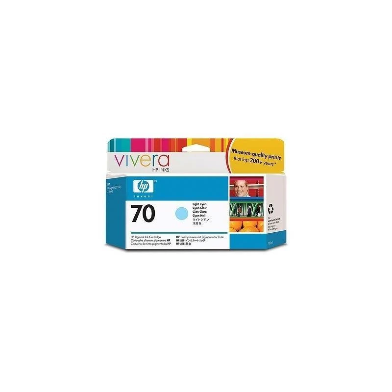 Cartouche Hp C9390A 70 Original Cyan Clair - Linksolutions.ma