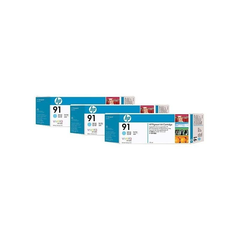 Cartouche Hp C9486A 91 Cyan Claire - Linksolutions.ma