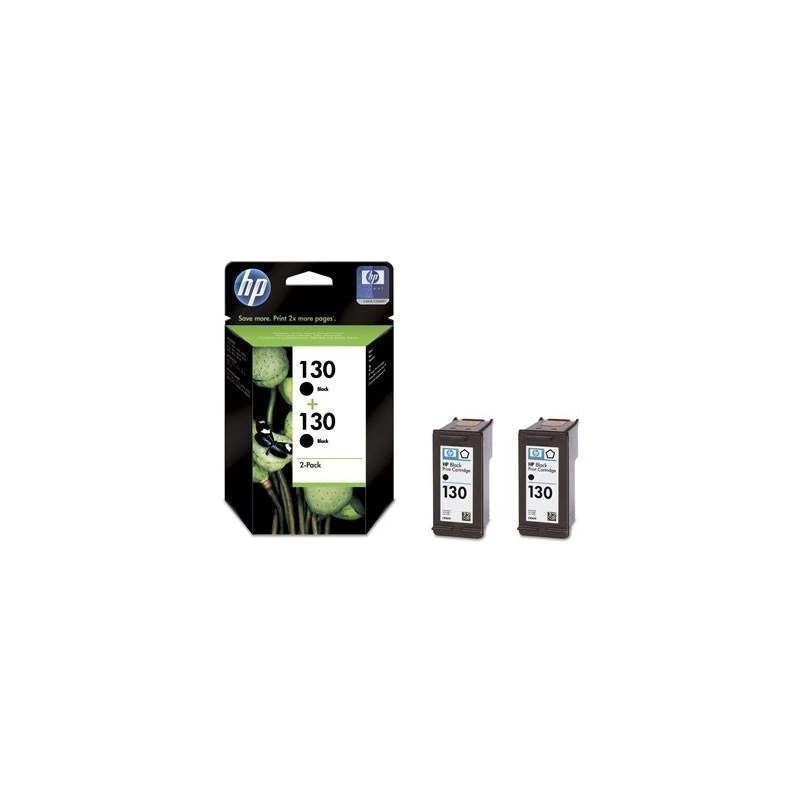 Cartouche Hp C9504HE 130 Pack De 2 Cartouches Dencre Noir Authentiques - Linksolutions.ma
